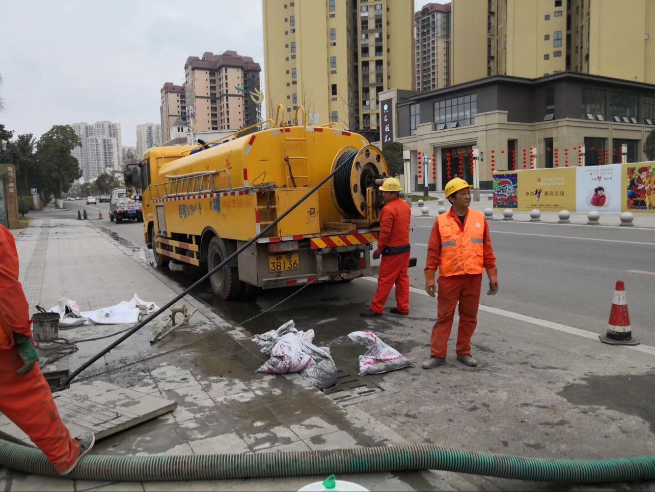 明水排污管道清淤-管道清洗