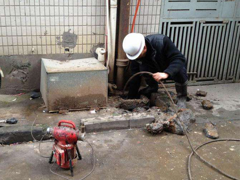 明水疏通下水道-洗菜池疏通